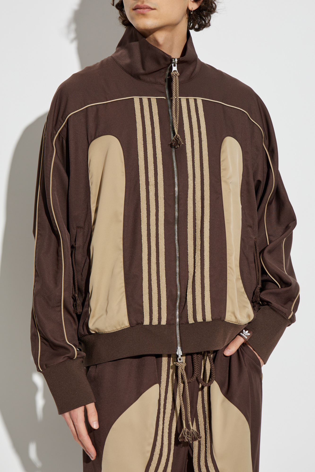 adidas SFTMジャケットLサイズブラウン